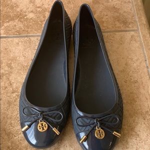 Tory Burch Jelly Flats Navy 10